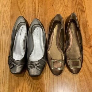 2 pairs of cute, comfy flats